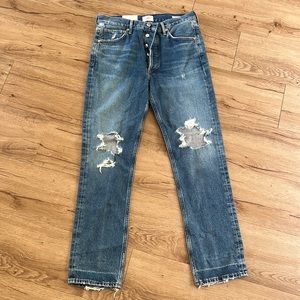 NWT citizens of Humanity Charlotte denim. High rise straight. Size 27